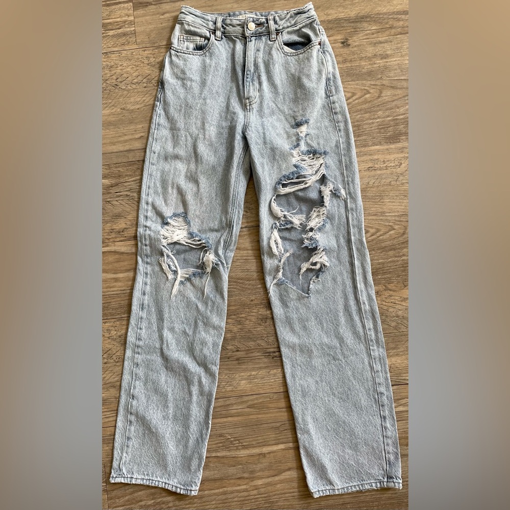Pacsun 90s Boyfriend Jeans Distressed Size 24 - Picture 2 of 7